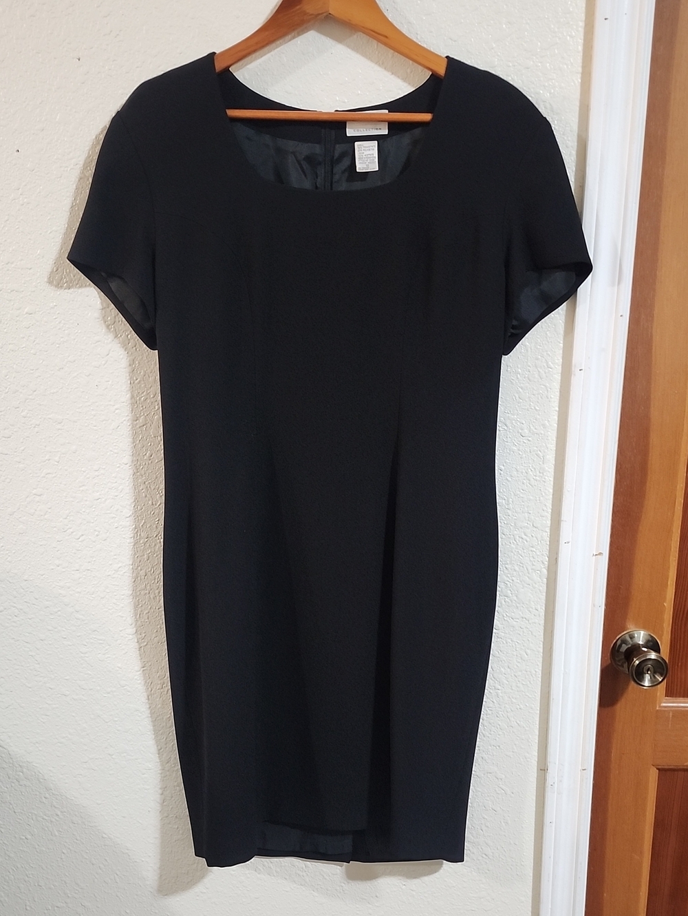Review Black Scoop Neck Mini Dress